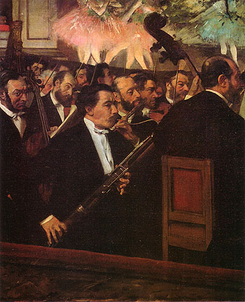 The Orchestra of the Opera 1870 - Edgar Degas reproduction oil painting