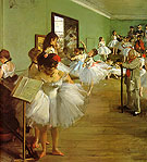 The Dance Class 1874 - Edgar Degas reproduction oil painting