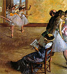 The Dance Lesson 1881 - Edgar Degas reproduction oil painting