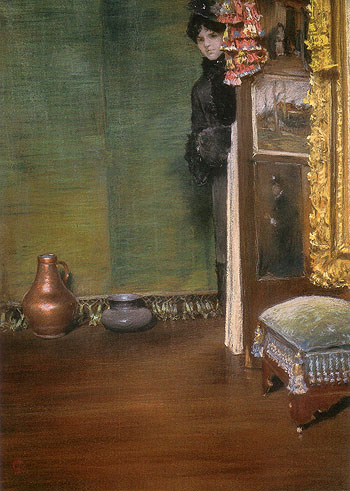 May I come In c1883 - William Merrit Chase reproduction oil painting