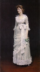 Lady in White Gown 1885 - William Merrit Chase