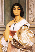 A Roman Lady La Nanna 1859 - Frederick Lord Leighton reproduction oil painting