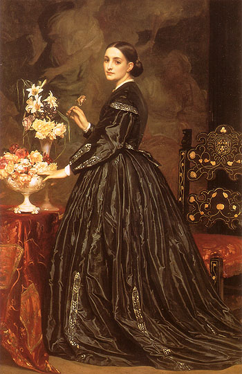 Mrs James Guthrie 1866 - Frederick Lord Leighton reproduction oil painting
