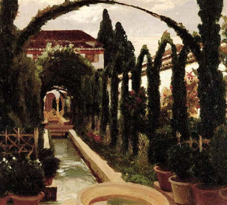 Garden of the Generalife 1870 - Frederick Lord Leighton reproduction oil painting
