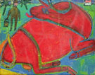 Red Cow 1943 - Jean Dubuffet reproduction oil painting