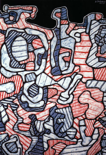 Device for Dishes 1965 - Jean Dubuffet reproduction oil painting
