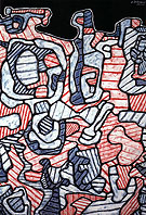 Device for Dishes 1965 - Jean Dubuffet