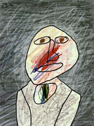 Portrait of a man - Jean Dubuffet