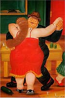Dancers 1982 - Fernando Botero reproduction oil painting