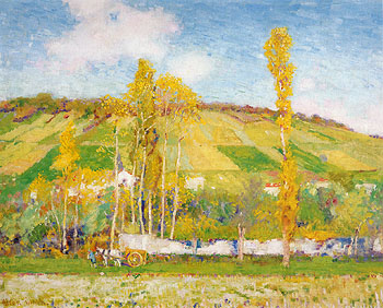 An Autumn Afternoon Giverny 1910 - Alson Skinner Clark reproduction oil painting