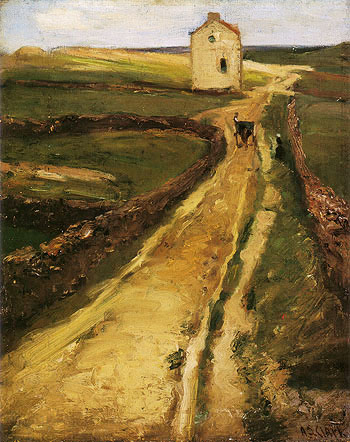 Landscape near Le Pouldu France 1900 - Alson Skinner Clark reproduction oil painting