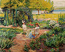 In The Garden 1910 - Alson Skinner Clark reproduction oil painting