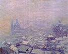 Snow over Prague 1912 - Alson Skinner Clark reproduction oil painting