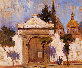Carmen Gate san Angel No 2 1923 - Alson Skinner Clark reproduction oil painting
