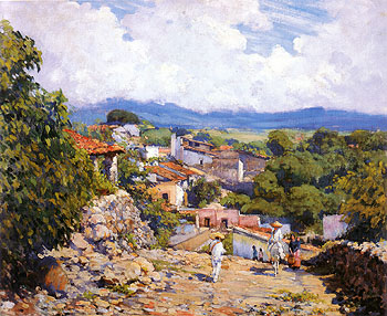 Road to Cortes Cuernavaca 1923 - Alson Skinner Clark reproduction oil painting