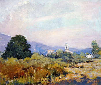 Monterey Park 1925 - Alson Skinner Clark reproduction oil painting