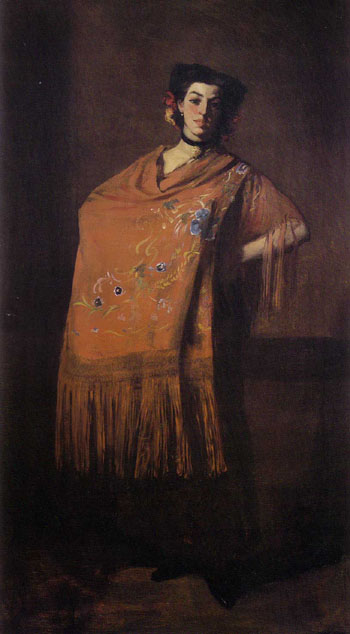Spanish Dancing Girl 1904 - Robert Henri reproduction oil painting