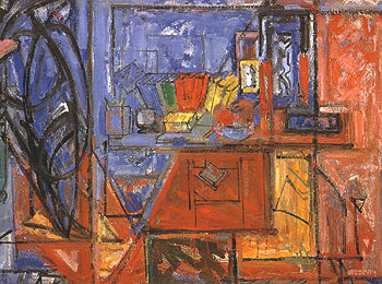 Still Life With Book 1941 - Hans Hofmann reproduction oil painting