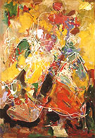 Fantasia 1943 - Hans Hofmann reproduction oil painting