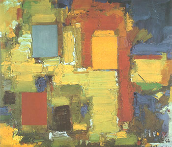 Yellow Burst 1956 - Hans Hofmann reproduction oil painting