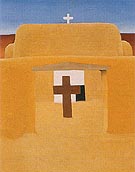 Gate of an Adobe Church New Maxico 1929 - Georgia O'Keeffe