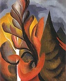 Maple and Cedar Lake George 1922 - Georgia O'Keeffe reproduction oil painting