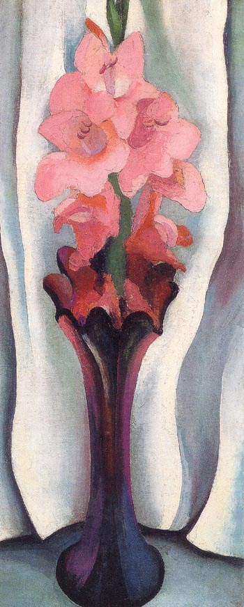 Pink Gladiolus 1920 - Georgia O'Keeffe reproduction oil painting