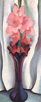 Pink Gladiolus 1920 - Georgia O'Keeffe reproduction oil painting