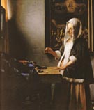 Woman Holding a Balance - Johannes Vermeer reproduction oil painting