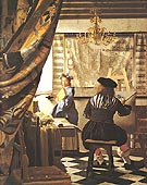 The Art of Painting 1662 - Johannes Vermeer reproduction oil painting
