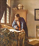 The Geographer 1669 - Johannes Vermeer reproduction oil painting