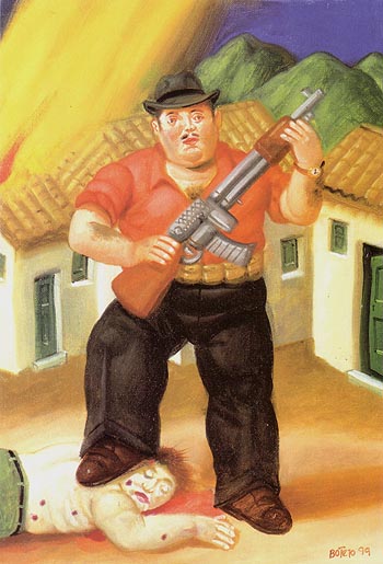 Hunter EI cazador 1999 - Fernando Botero reproduction oil painting