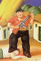 Hunter EI cazador 1999 - Fernando Botero reproduction oil painting