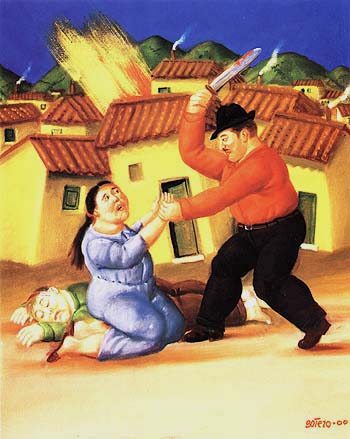 Massacre - Fernando Botero reproduction oil painting