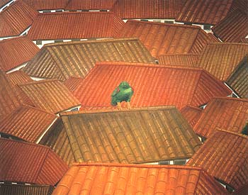 Roofs - Fernando Botero reproduction oil painting