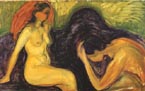 Man and Woman 1898 - Edvard Munch