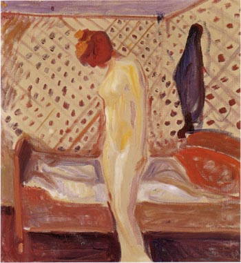 Woman by the Bed 1909 - Edvard Munch reproduction oil painting