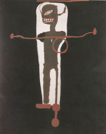 Gir Gir 1986 - Jean-Michel-Basquiat reproduction oil painting