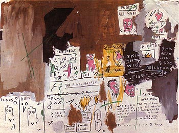 Skin Head Wig 1982 - Jean-Michel-Basquiat reproduction oil painting