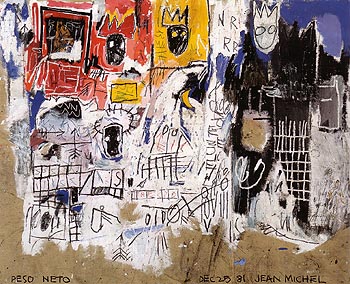 Peso Neto 1981 - Jean-Michel-Basquiat reproduction oil painting