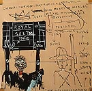 Native Carrying Some Guns Bibles Amorites on Safari 1982 - Jean-Michel-Basquiat reproduction oil painting