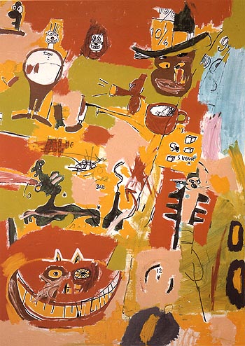Wine of Babylon 1984 - Jean-Michel-Basquiat reproduction oil painting