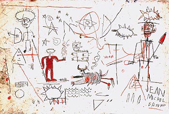 Untitled 1981 - Jean-Michel-Basquiat reproduction oil painting