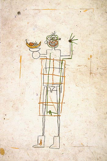 Untitled 1982 - Jean-Michel-Basquiat reproduction oil painting