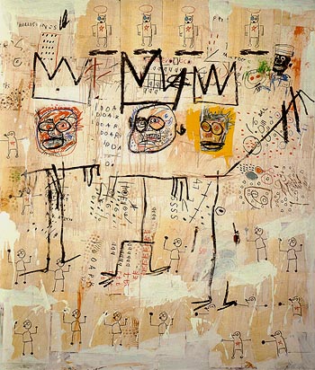 The Ruffians 1982 - Jean-Michel-Basquiat reproduction oil painting