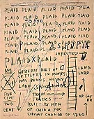 Untitled Plaid 1983 - Jean-Michel-Basquiat reproduction oil painting