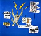 The Meahanics That Always have a Gear Left over 1988 - Jean-Michel-Basquiat