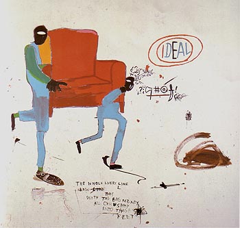 Light Blue Movers 1987 - Jean-Michel-Basquiat reproduction oil painting