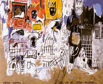 Crowns Peso Neto 1981 - Jean-Michel-Basquiat reproduction oil painting