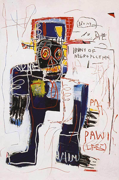 Irony of Negro Policeman 1981 - Jean-Michel-Basquiat reproduction oil painting